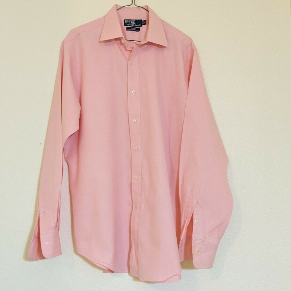 Polo Ralph Lauren Curham Pink Long Sleeve Dress 16